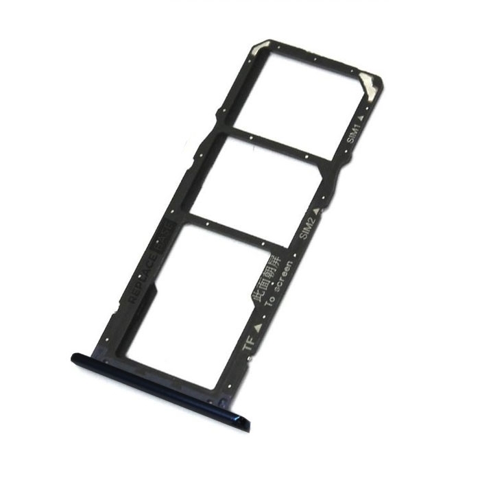 Υποδοχή Κάρτας Dual SIM και SD (SIM Tray) για Huawei Honor 7A - Χρώμα: Μαύρο
