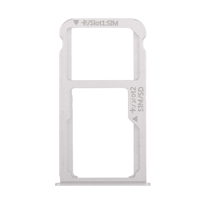 Υποδοχή Κάρτας Dual SIM και SD (SIM Tray) για Huawei Honor 8 - Χρώμα: Λευκό