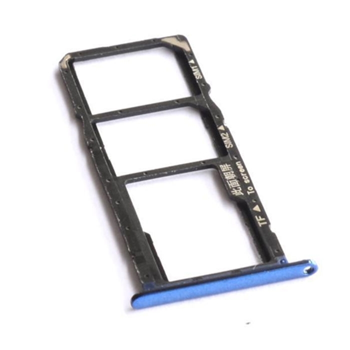Υποδοχή Κάρτας Dual SIM και SD (SIM Tray) για Huawei Y6 2018/Y6 Prime 2018 - Χρώμα: Μπλε