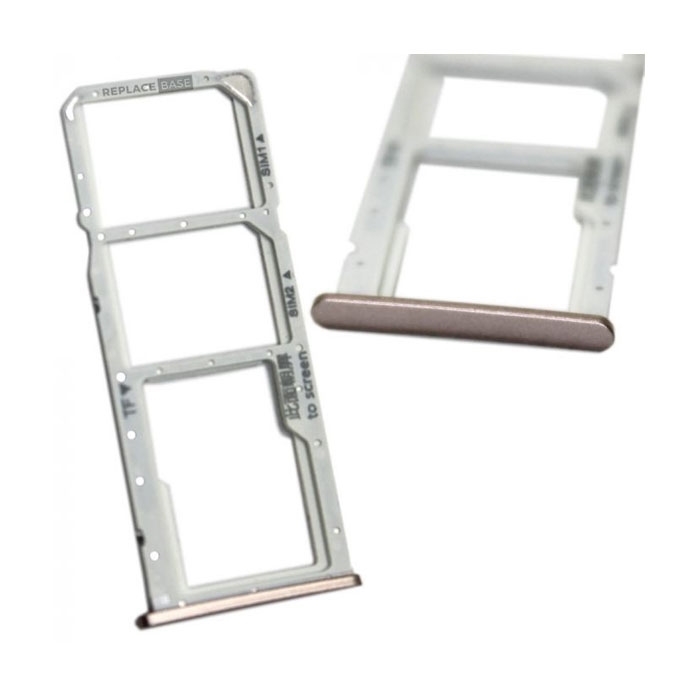 Υποδοχή Κάρτας Dual SIM (SIM Tray) για Huawei Y7 2018/Y7 Prime 2018/Honor 7C - Χρώμα: Χρυσό