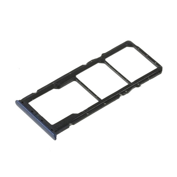 Υποδοχή Κάρτας Dual SIM (SIM Tray) για Huawei Y9 2018 - Χρώμα: Μπλε