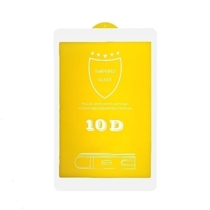 Προστασία Οθόνης Tempered Glass 9H/10D Full Cover 0.3mm για Huawei MediaPad M5 Lite 10.1- Χρώμα: Λευκό