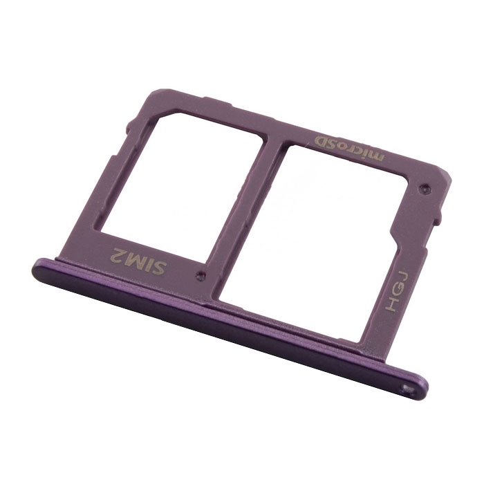 Υποδοχή Κάρτας Dual SIM και SD (SIM Tray) για Samsung Galaxy J6 2018 J600F - Χρώμα: Μωβ