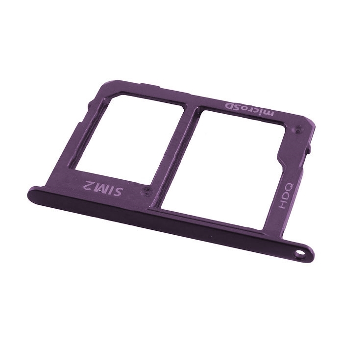 Υποδοχή Κάρτας Dual SIM και SD (SIM Tray) για Samsung Galaxy J4 Plus J415F / J6 Plus J610F - Χρώμα: Μωβ
