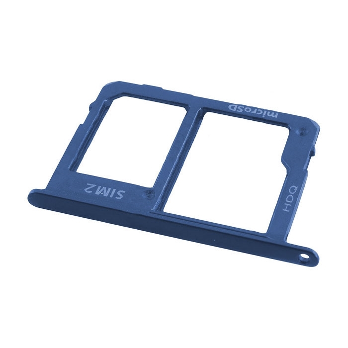Υποδοχή Κάρτας Dual SIM και SD (SIM Tray) για Samsung Galaxy J4 Plus J415F / J6 Plus J610F - Χρώμα: Μπλε