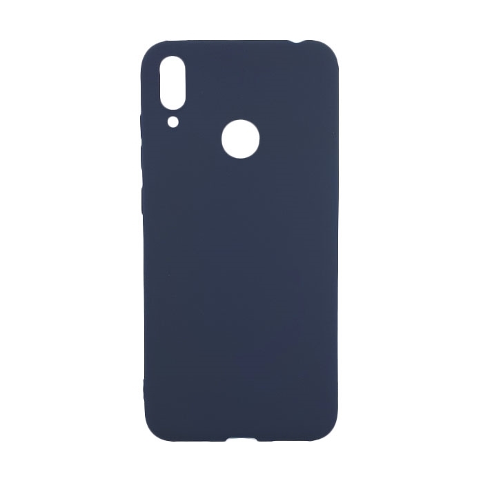 Θήκη Πλάτης Σιλικόνης για Huawei Y7 2019/Y7 Prime 2019/Y7 Pro 2019 - Χρώμα: Σκούρο Μπλε