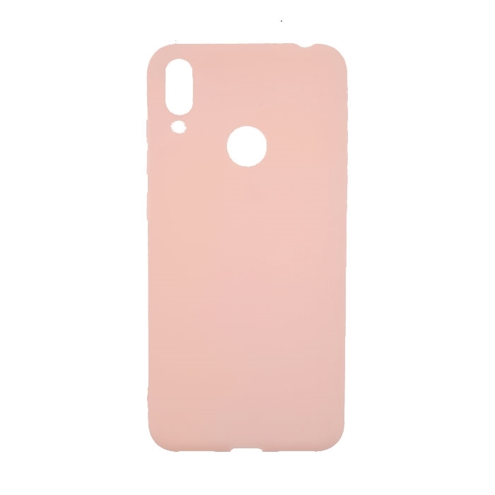 Θήκη Πλάτης Σιλικόνης για Huawei Y7 2019/Y7 Prime 2019/Y7 Pro 2019 - Χρώμα: Χρυσό Ροζ