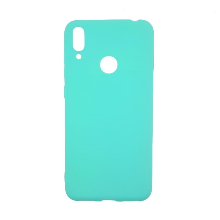 Θήκη Πλάτης Σιλικόνης για Huawei Y7 2019/Y7 Prime 2019/Y7 Pro 2019 - Χρώμα: Τιρκουάζ