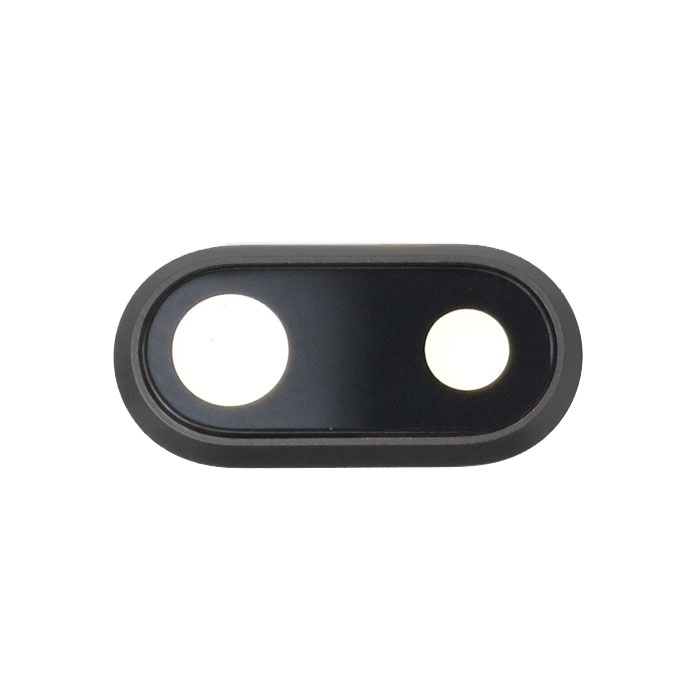 Τζαμάκι κάμερας (camera lens) με Πλαίσιο για Apple iPhone 7 Plus/8 Plus - Χρώμα: Μαύρο