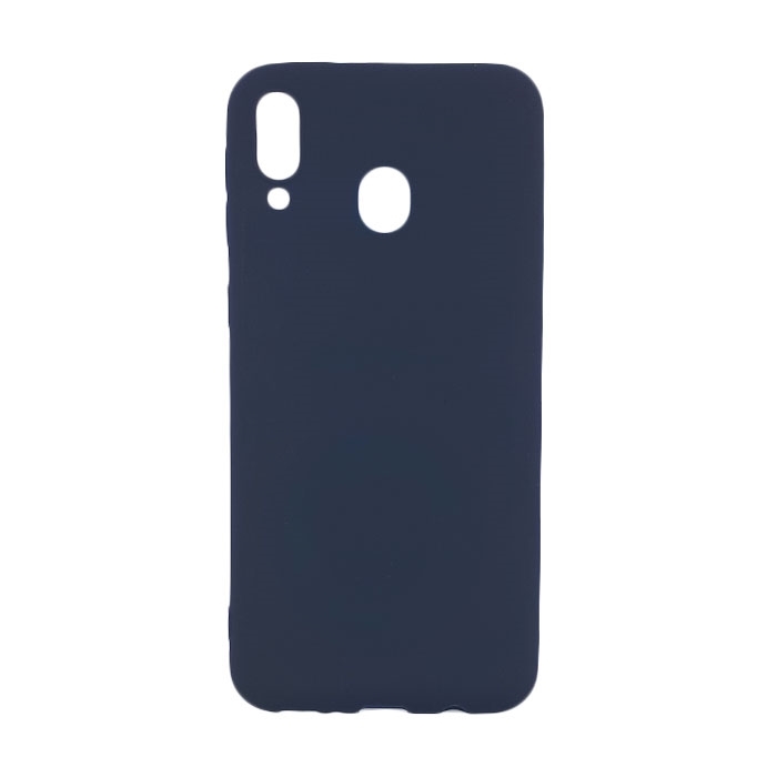 Θήκη Πλάτης Σιλικόνης για Samsung M205F Galaxy M20 - Χρώμα: Σκούρο Μπλε