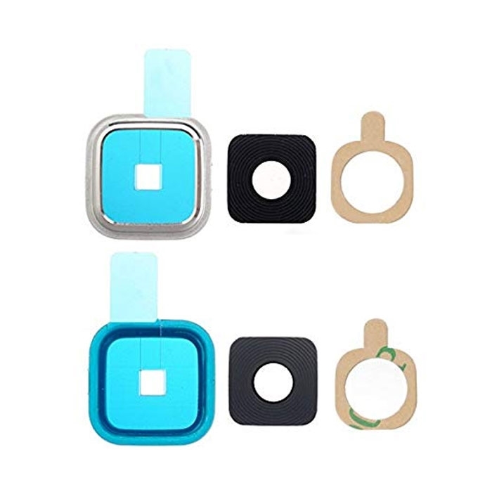 Τζαμάκι κάμερας (Camera Lens) με Πλαίσιο για Samsung Galaxy S5 G900F - Χρώμα: Λευκό