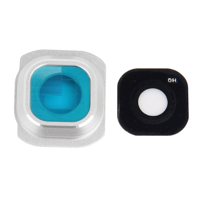 Τζαμάκι κάμερας (Camera Lens) με Πλαίσιο για Samsung Galaxy S6 G920F / S6 Edge G925F - Χρώμα: Λευκό