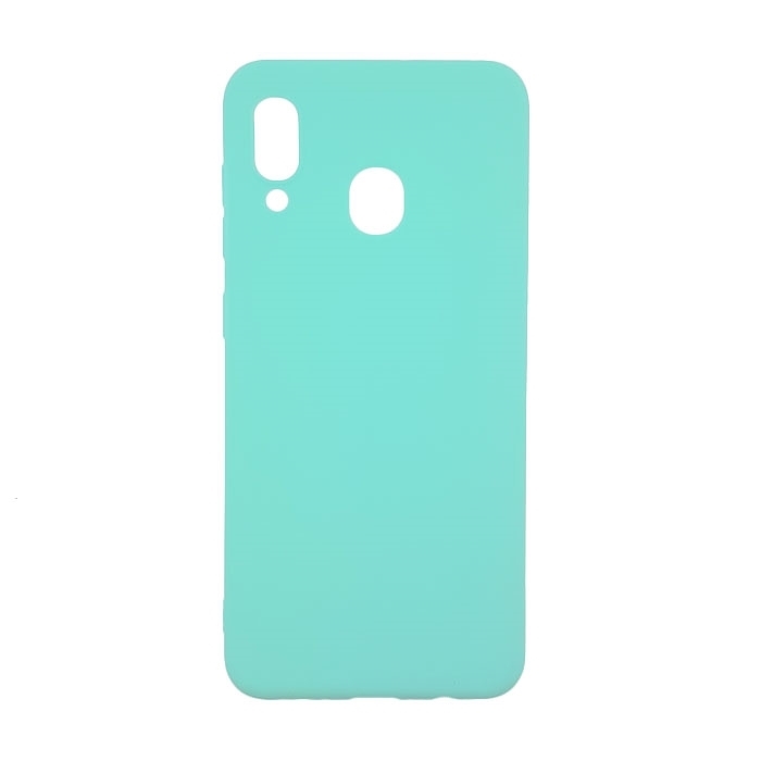 Θήκη Πλάτης Σιλικόνης για Samsung A205F Galaxy A20/A305F Galaxy A30 - Χρώμα: Τιρκουάζ