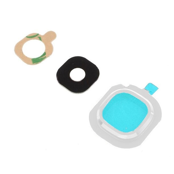 Τζαμάκι κάμερας (Camera Lens) με Πλαίσιο για Samsung Galaxy J5 2016 J510F / J7 2016 J710F - Χρώμα: Λευκό