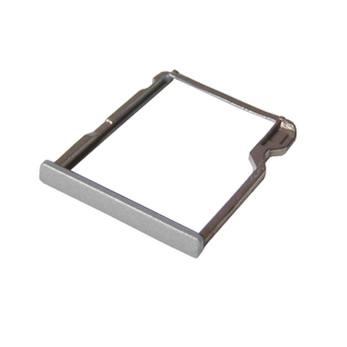 Υποδοχή κάρτας Single SIM και SD Tray για HTC M8 - Χρώμα: Ασημί