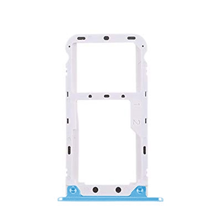 Υποδοχή κάρτας Dual SIM και SD Tray για Xiaomi Redmi 5 Plus - Χρώμα: Μπλε