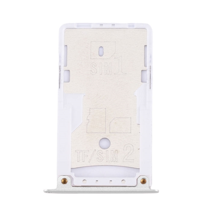 Υποδοχή κάρτας Dual SIM και SD Tray για Xiaomi Redmi 4X - Χρώμα: Ασημί