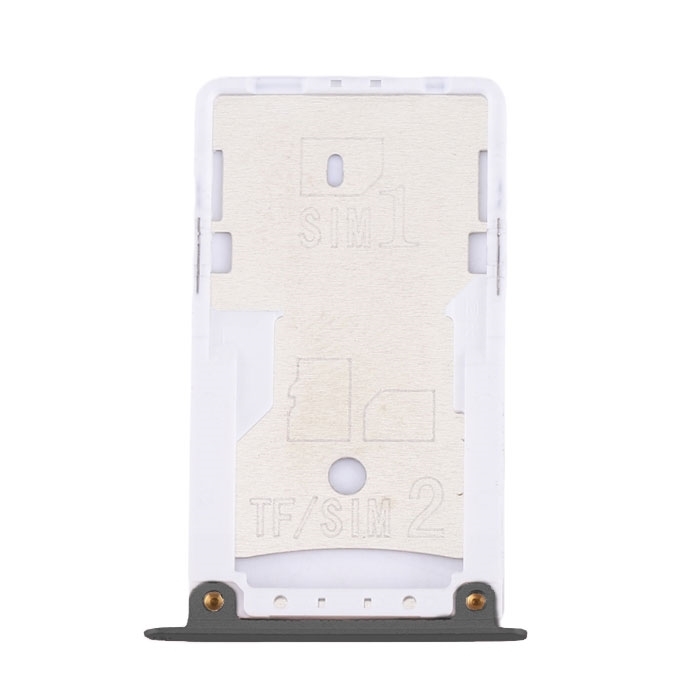 Υποδοχή κάρτας Dual SIM και SD Tray για Xiaomi Redmi 4X - Χρώμα: Μαύρο