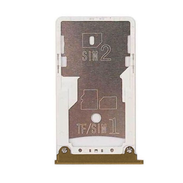Υποδοχή κάρτας Dual SIM και SD Tray για Xiaomi MI Max / MI Max2 - Χρώμα: Χρυσό