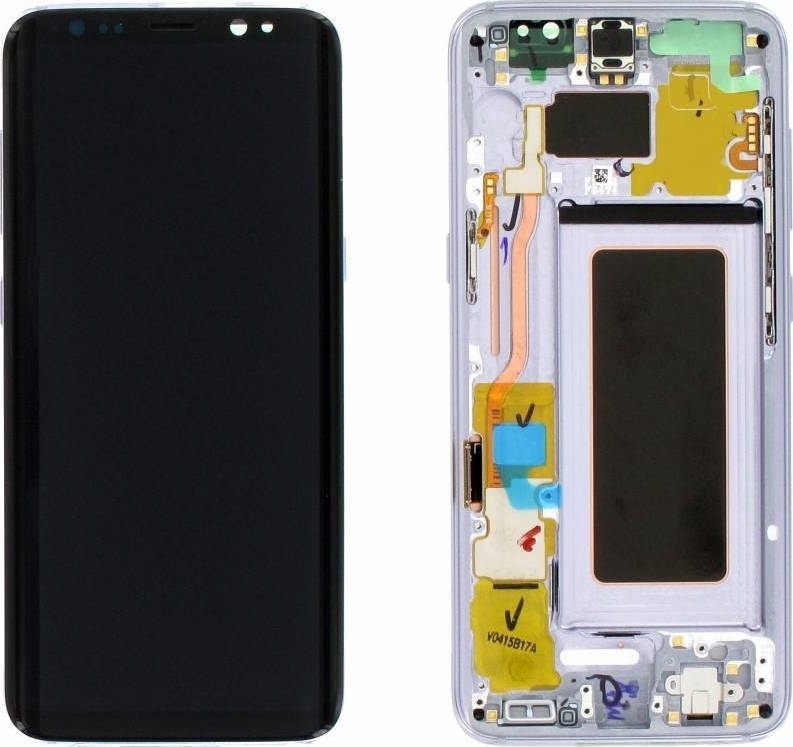 Γνήσια Οθόνη LCD με Μηχανισμό Αφής και Πλαίσιο για Samsung Galaxy S8 G950F GH97-20457C - Χρώμα: Βιολετί