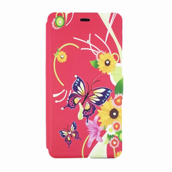 Θήκη Βιβλίο Stand Butterfly Design για Huawei P8 Lite