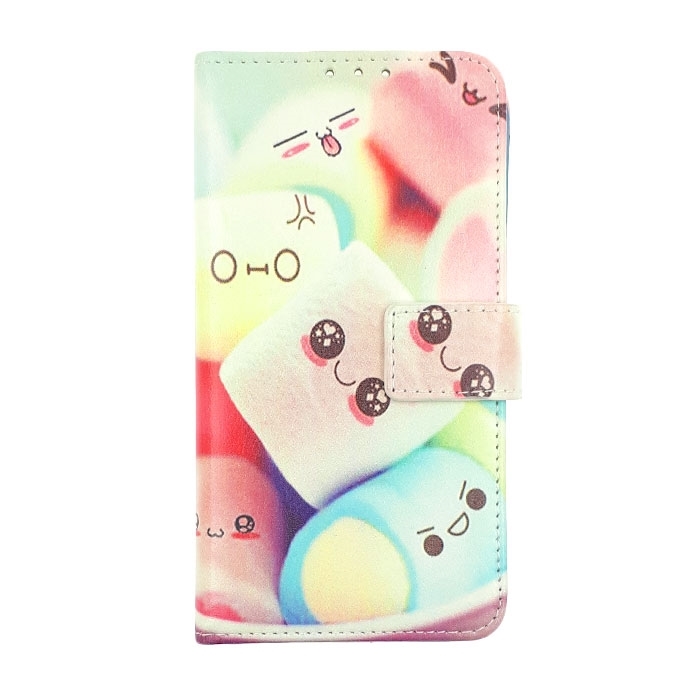 Θήκη Βιβλίο Stand Colorful Marshmallow Design για Huawei P8