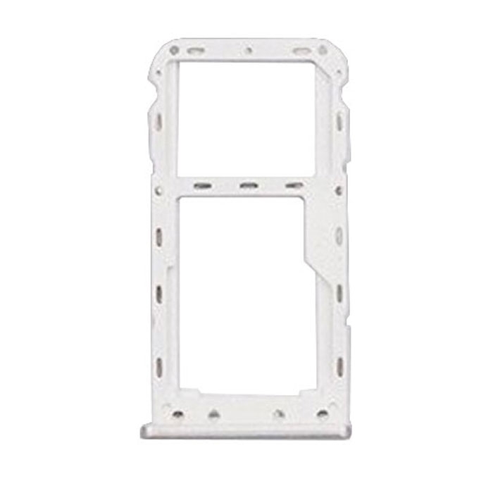 Υποδοχή κάρτας Dual SIM και SD Tray για Meizu M6 - Χρώμα: Ασημί