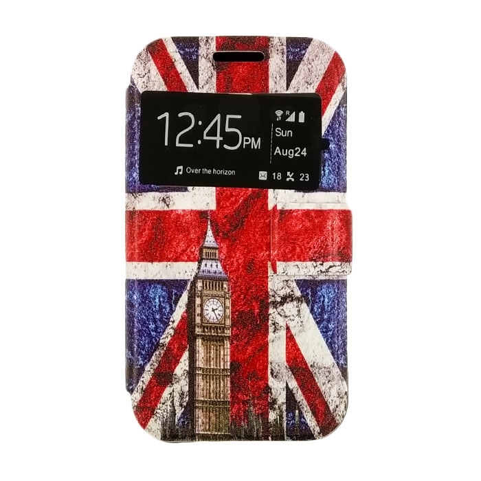 Θήκη Βιβλίο Stand με Παράθυρο Big Ben Design για Samsung i8580 Galaxy Core Advance