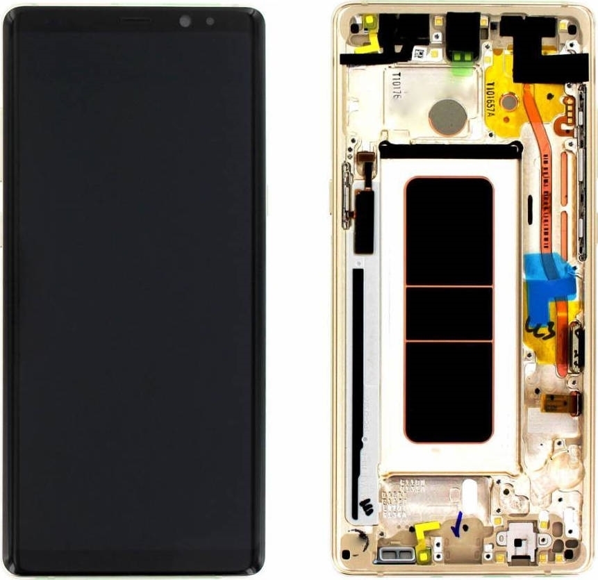 Γνήσια Οθόνη LCD με Μηχανισμό Αφής και Πλαίσιο για Samsung Galaxy Note 8 N950F GH97-21065D - Χρώμα: Χρυσό
