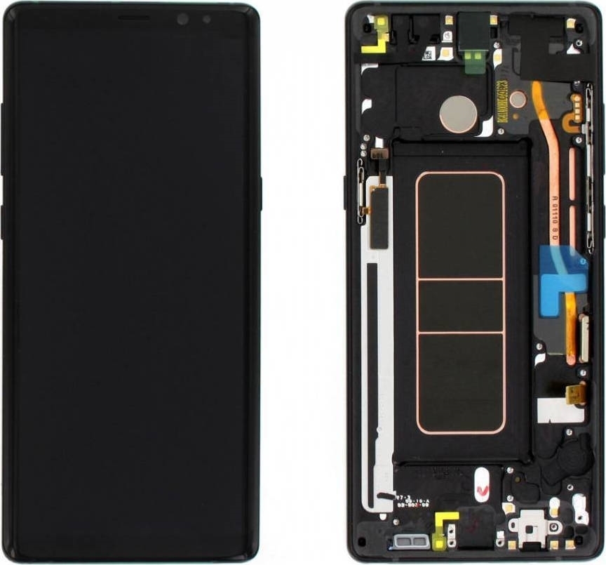 Γνήσια Οθόνη LCD με Μηχανισμό Αφής και Πλαίσιο για Samsung Galaxy Note 8 N950F GH97-21065A/GH97-21066A - Χρώμα: Μαύρο
