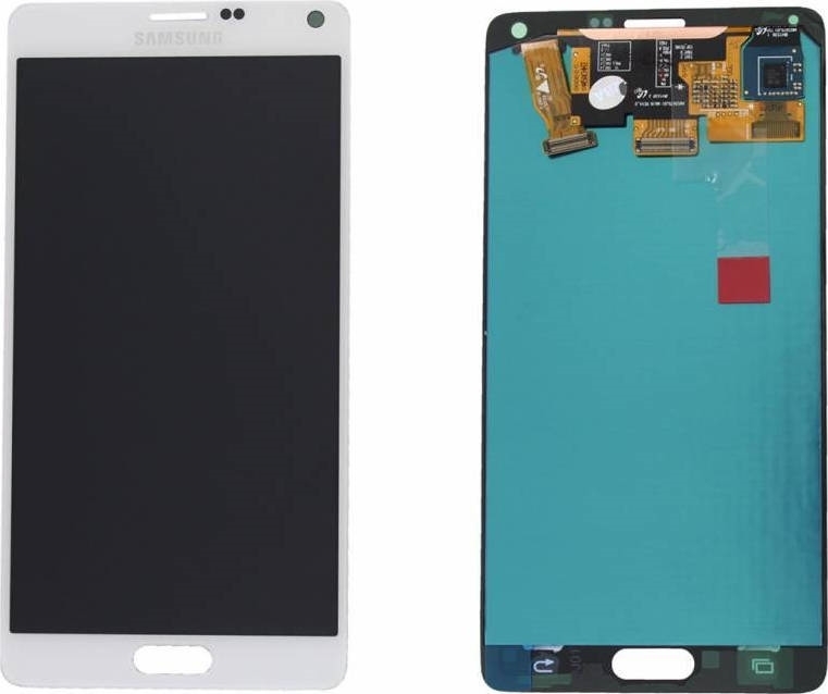 Γνήσια Οθόνη LCD με Μηχανισμό Αφής για Samsung Galaxy Note 4 N910F GH97-16565A - Χρώμα: Λευκό