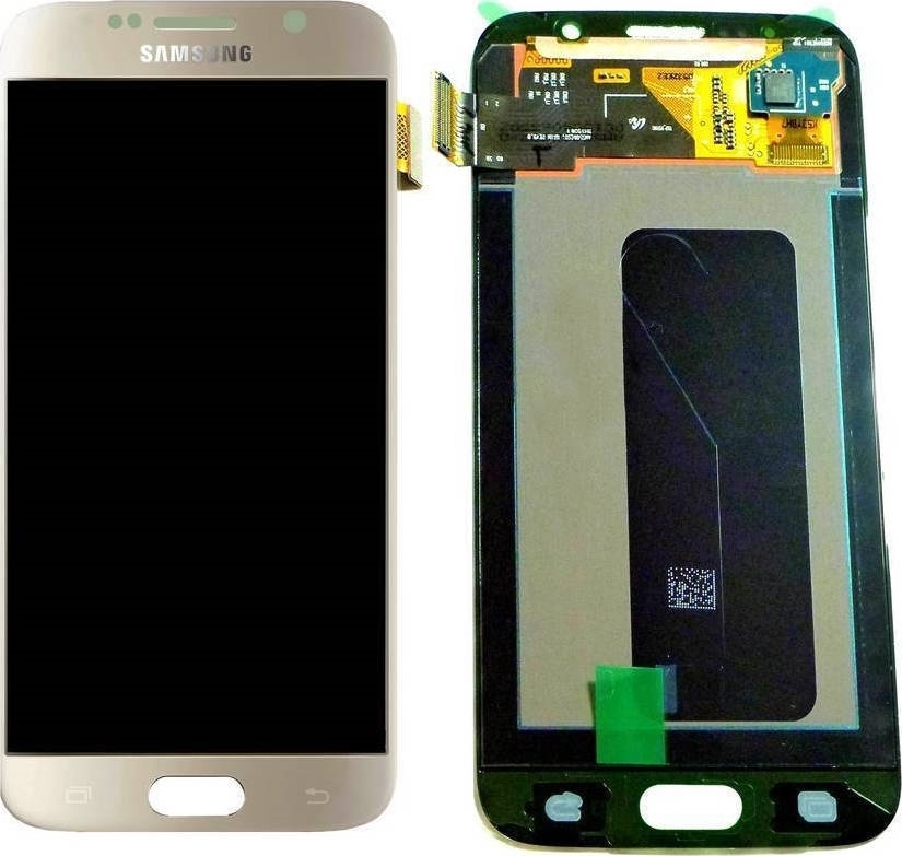 Γνήσια Οθόνη LCD με Μηχανισμό Αφής για Samsung Galaxy S6 G920F GH97-17260C - Χρώμα: Χρυσό