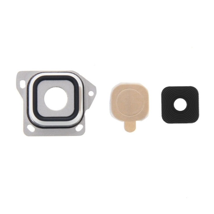 Τζαμάκι κάμερας (Camera Lens) με Πλαίσιο για Samsung Galaxy A3 2015 A300F - Χρώμα: Λευκό