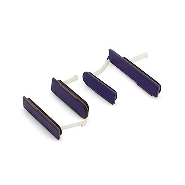 Κάλυμμα Θύρας Σετ 4 σε 1 / Plastic Flap Covers Set για Sony Xperia Z - Χρώμα: Μωβ