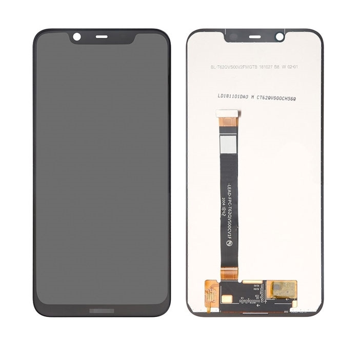 OEM Οθόνη LCD με Μηχανισμό Αφής για Nokia 7.1 Plus - Χρώμα: Μαύρο