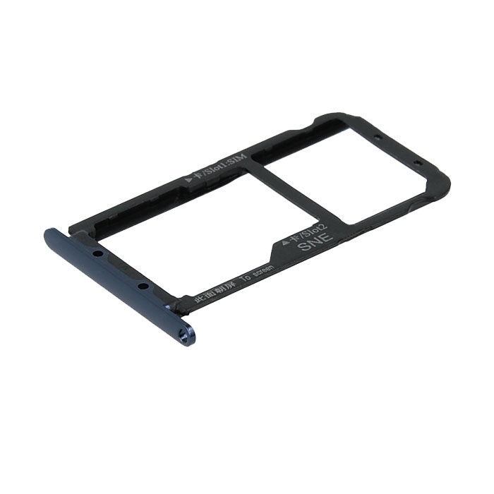 Υποδοχή Κάρτας Dual SIM και SD Tray για Huawei Mate 20 Lite - Χρώμα: Μπλε