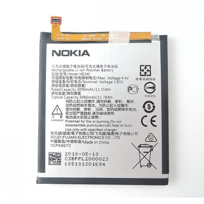 Μπαταρία Nokia HE345 για Nokia 6.1 - 3000 mAh