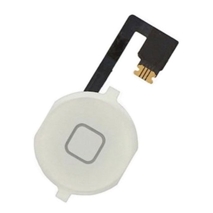 Καλωδιοταινία Κεντρικού Κουμπιού / Home Button Flex για iPhone 4 - Χρώμα: Λευκό