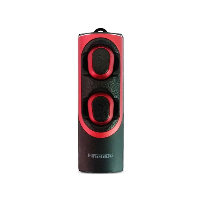Bluetooth Fineblue FBlue XS Ασύρματα Ακουστικά με Βάση Φόρτισης Wireless Twin Earbuds Stereo Headset with Charging Dock 580 mAh - Χρώμα: Μαύρο - Κόκκινο