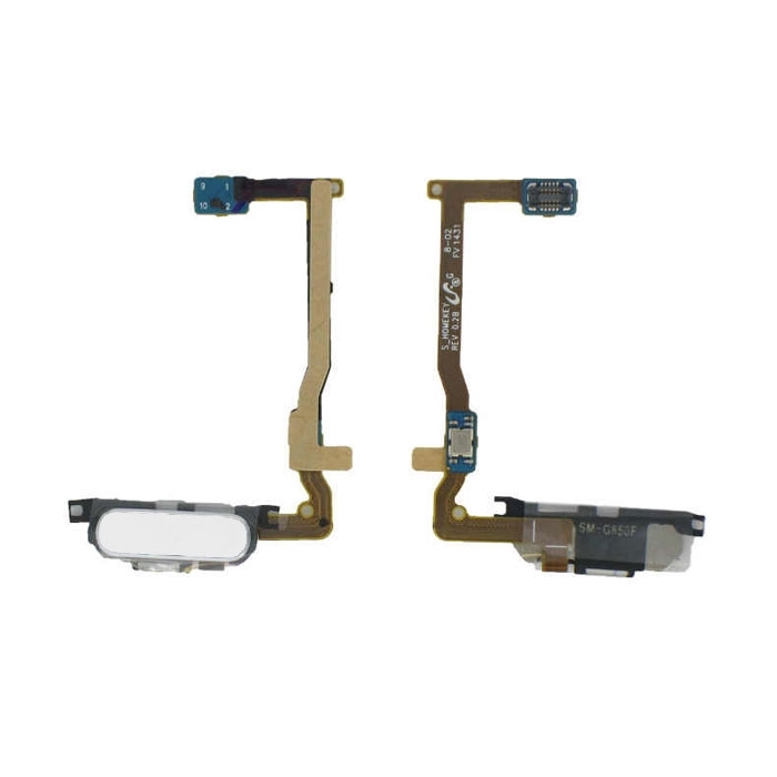 Καλωδιοταινία Κεντρικού Κουμπιού / Home Button Flex για Samsung Galaxy Alpha G850F - Χρώμα: Λευκό