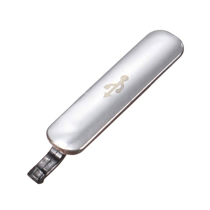 Κάλυμμα Θύρας Φόρτισης / Charging Cover για Samsung Galaxy S5 G900F - Χρώμα: Ασημί