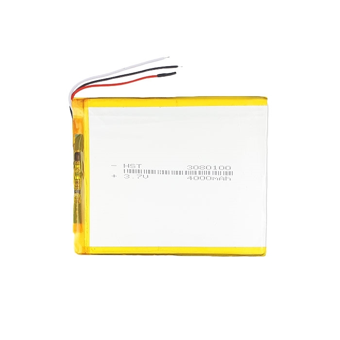 Μπαταρία Universal 10x8 cm με 3 Καλώδια - 4000 mAh