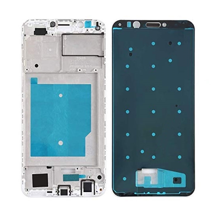 Μπροστινό Πλαίσιο Οθόνης LCD Front Frame για Huawei Y7 Prime 2018 / Honor 7C - Χρώμα: Λευκό