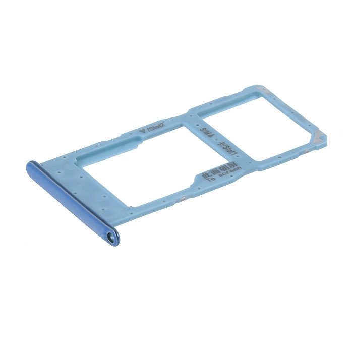 Υποδοχή Κάρτας Dual SIM και SD Tray για Huawei Honor 10 Lite - Χρώμα: Μπλε