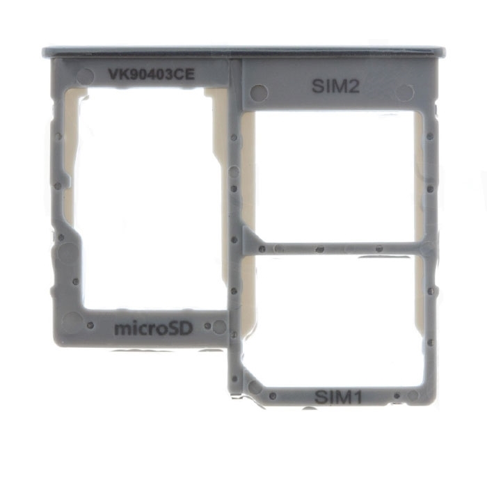Υποδοχή Κάρτας Dual SIM και SD (SIM Tray) για Samsung Galaxy A40 A405F- Χρώμα: Λευκό