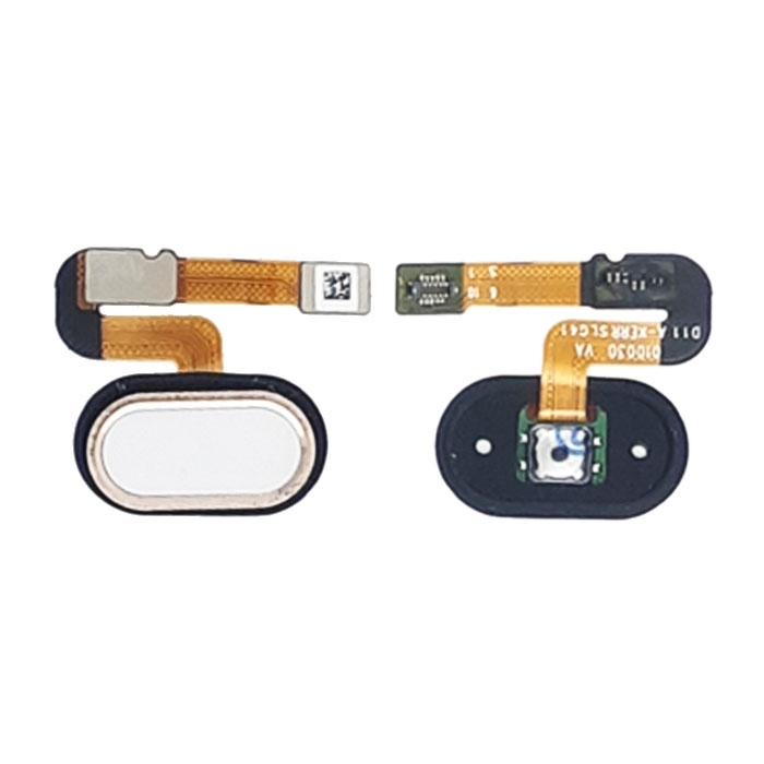 Καλωδιοταινία Κεντρικού Κουμπιού / Home Button Flex για Meizu M6 - Χρώμα: Λευκό