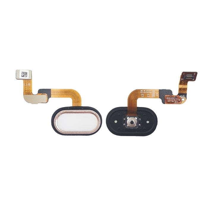 Καλωδιοταινία Κεντρικού Κουμπιού / Home Button Flex για Meizu M6 Note - Χρώμα: Λευκό