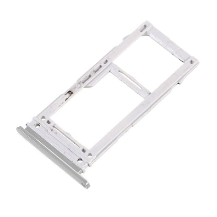 Υποδοχή Κάρτας Dual SIM και SD (SIM Tray) για Samsung Galaxy S10 SM-G973F / S10 Plus SM-G975 - Χρώμα: Ασημί