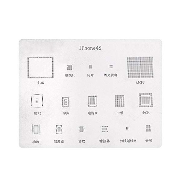 BGA Stencil B404-2 για επισκευή ολοκληρωμένων ic για iPhone 4S