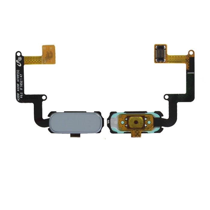 Καλωδιοταινία Κεντρικού Κουμπιού / Home Button Flex για Samsung Galaxy A5 2017 A520F - Χρώμα: Ασημι